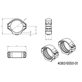 34mm anneaux de lunette | base Ergo QD Picatinny courte 