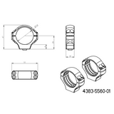 34mm anneaux de lunette | base picatinny monobloc avec leviers QD 