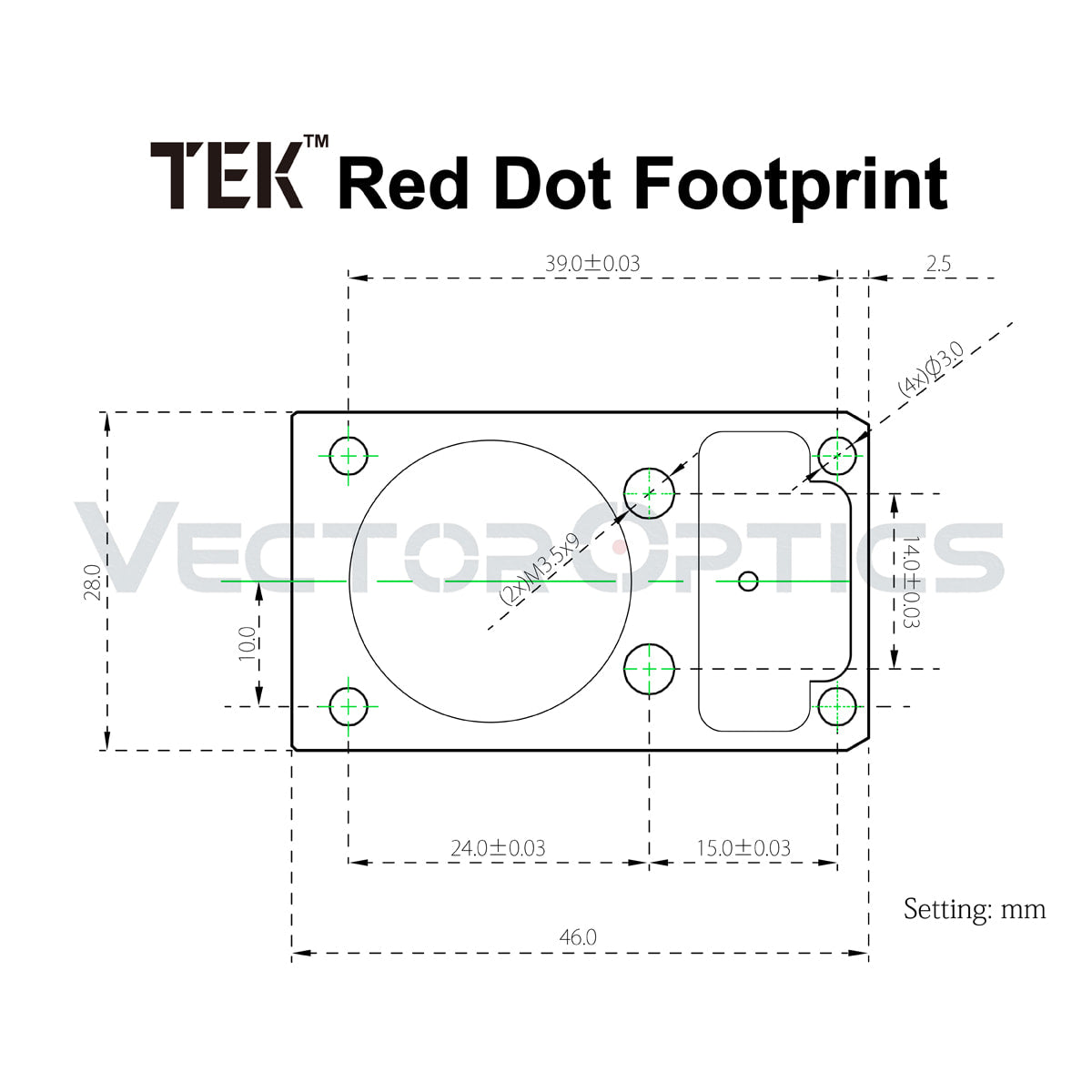 Vector Optics Frénésie 1x17x24 point rouge 