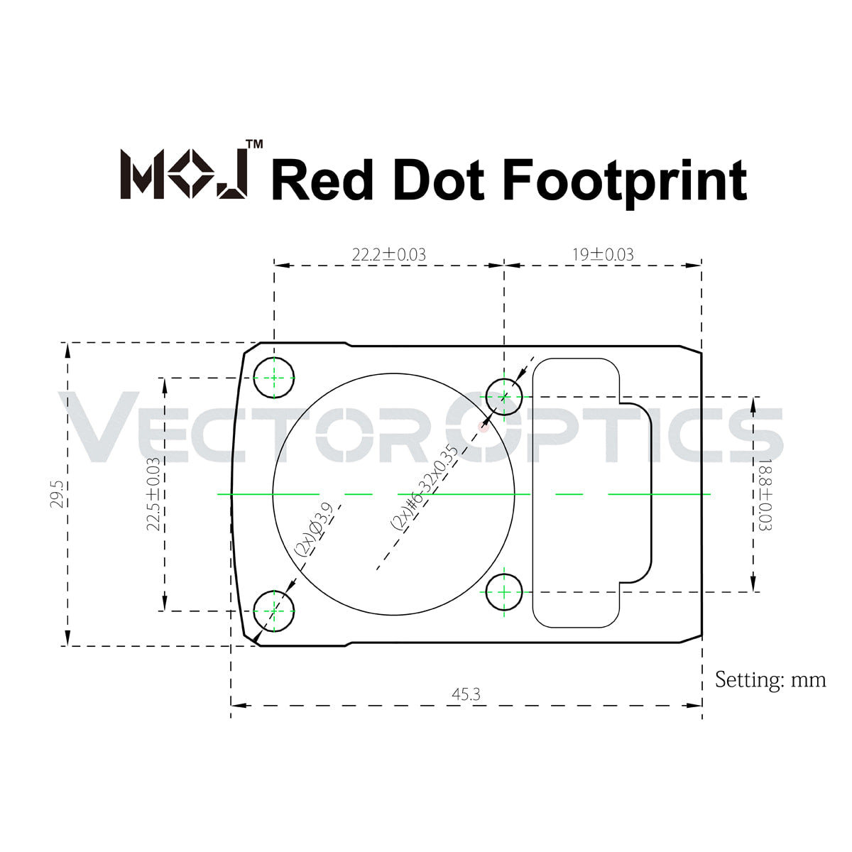 Vector Optics Frenzy 1x22x26 MOS point rouge 