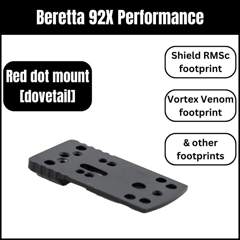 Beretta 92X Performance support pour point rouge universel | type A