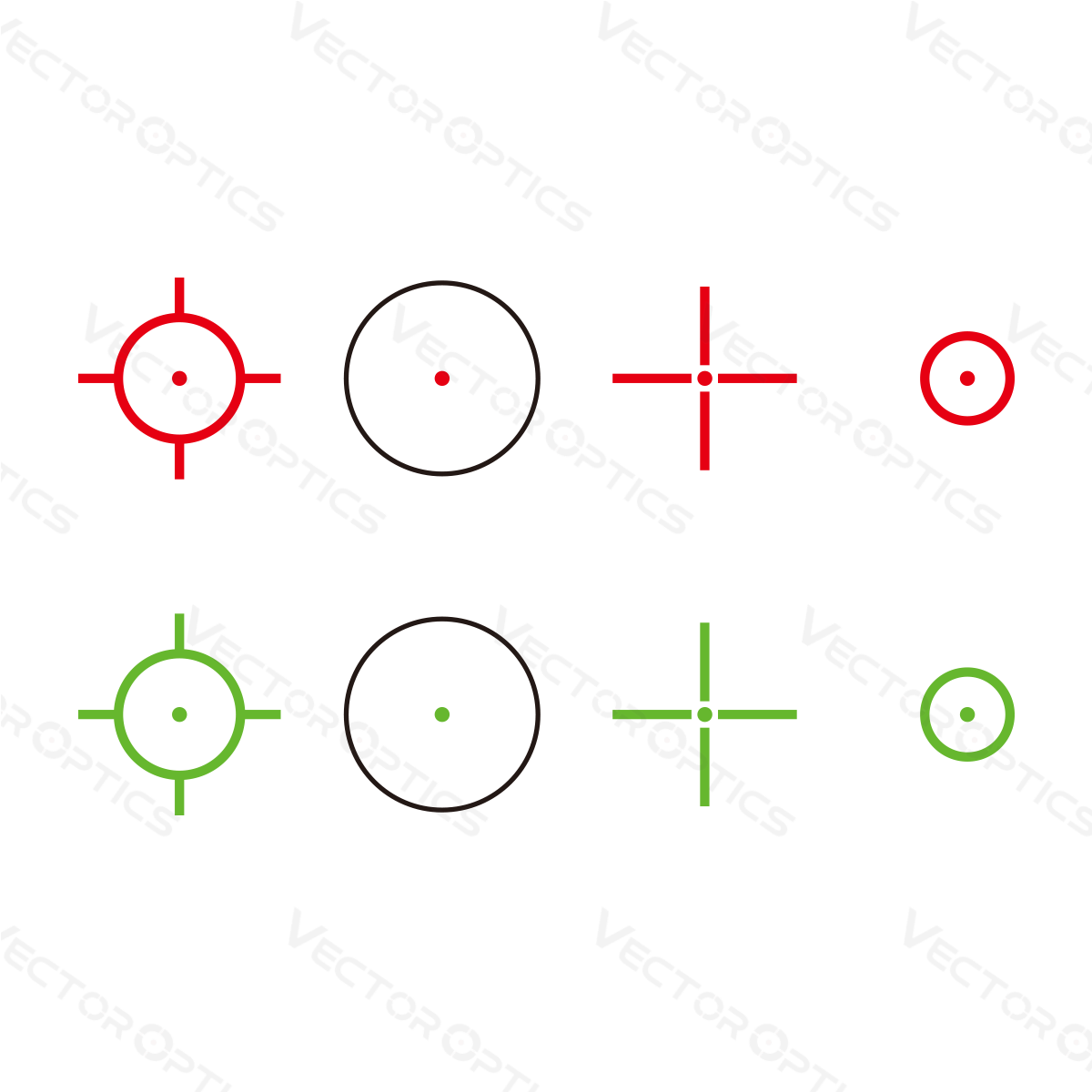 Vector Optics Omega 23x33 Viseur Reflex à Quatre Réticules point rouge 